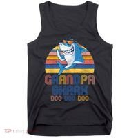 Cool Grandpa Shark Doo Doo Doo Tank Top thumb 0
