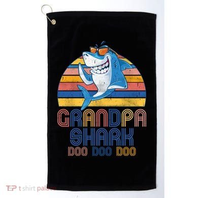 Cool Grandpa Shark Doo Doo Doo Golf Towel