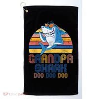 Cool Grandpa Shark Doo Doo Doo Golf Towel thumb 0