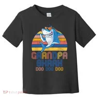 Cool Grandpa Shark Doo Doo Doo Toddler T-Shirt thumb 0