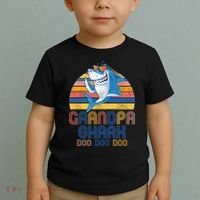 Cool Grandpa Shark Doo Doo Doo Toddler T-Shirt thumb 2