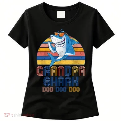 Cool Grandpa Shark Doo Doo Doo Women's T-Shirt