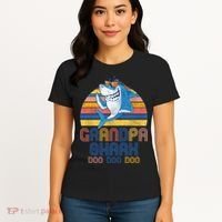 Cool Grandpa Shark Doo Doo Doo Women's T-Shirt thumb 4
