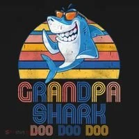 Cool Grandpa Shark Doo Doo Doo Women's T-Shirt thumb 6