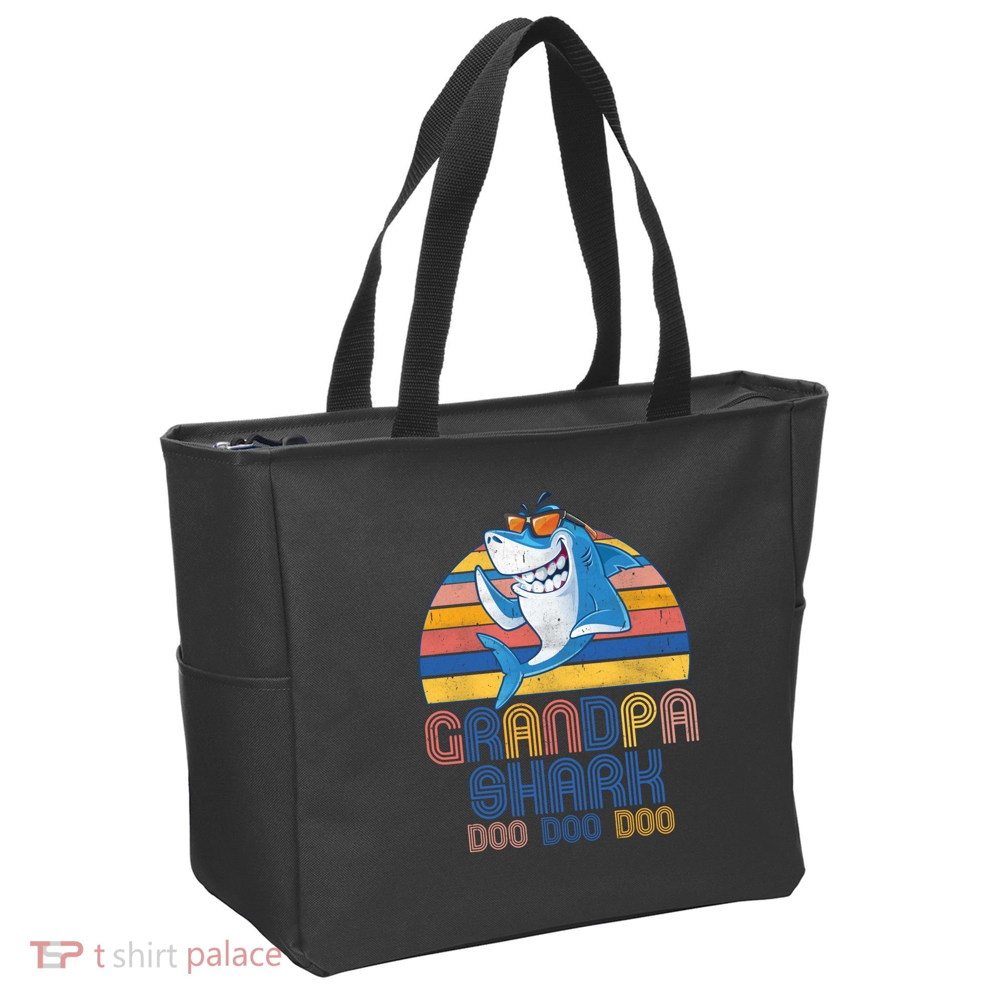 Cool Grandpa Shark Doo Doo Doo Tote Bag