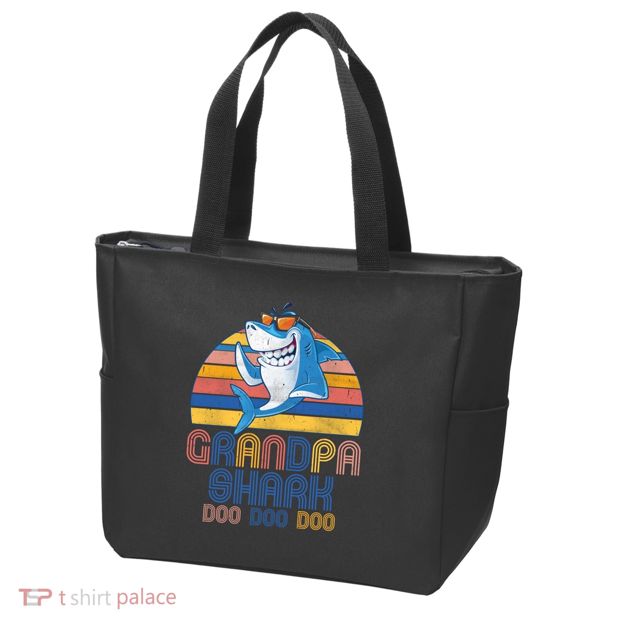 Cool Grandpa Shark Doo Doo Doo Tote Bag