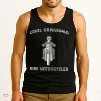 Cool Grandpas Ride Motorcycles Tank Top thumb 3