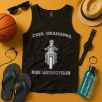 Cool Grandpas Ride Motorcycles Tank Top thumb 4