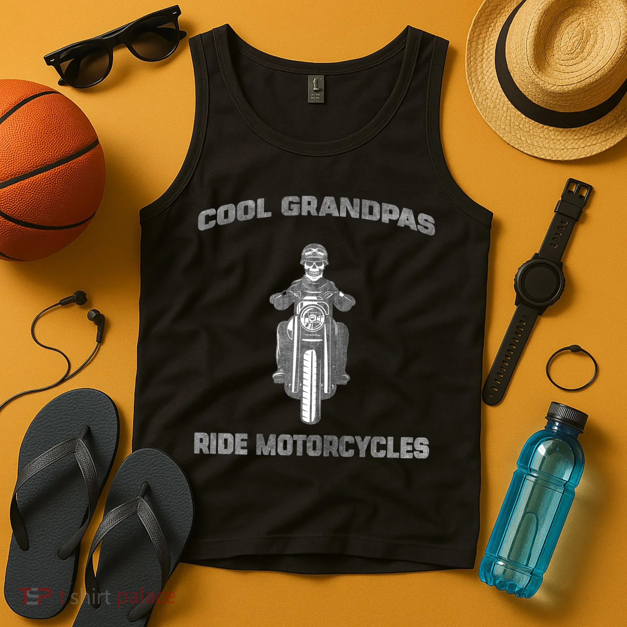 Cool Grandpas Ride Motorcycles Tank Top