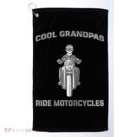 Cool Grandpas Ride Motorcycles Golf Towel thumb 0