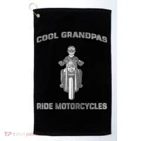 Cool Grandpas Ride Motorcycles Golf Towel thumb 0