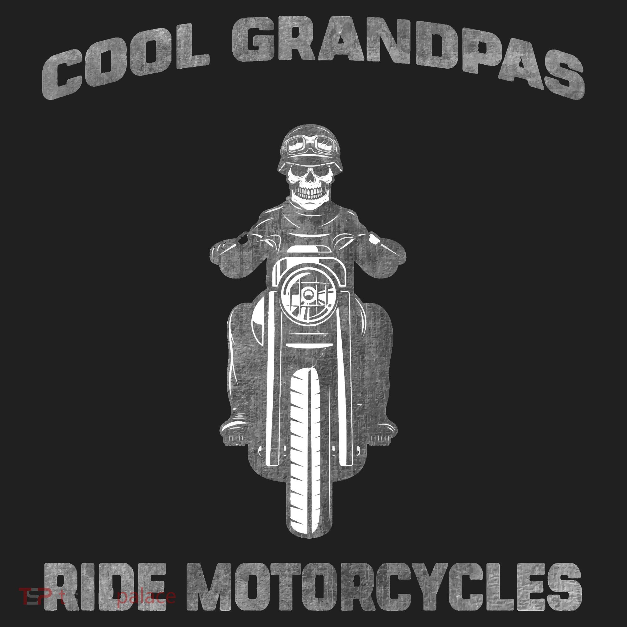 Cool Grandpas Ride Motorcycles Golf Towel