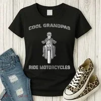 Cool Grandpas Ride Motorcycles Women's T-Shirt thumb 3
