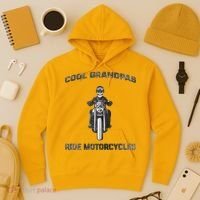 Cool Grandpas Ride Motorcycles Hoodie thumb 3