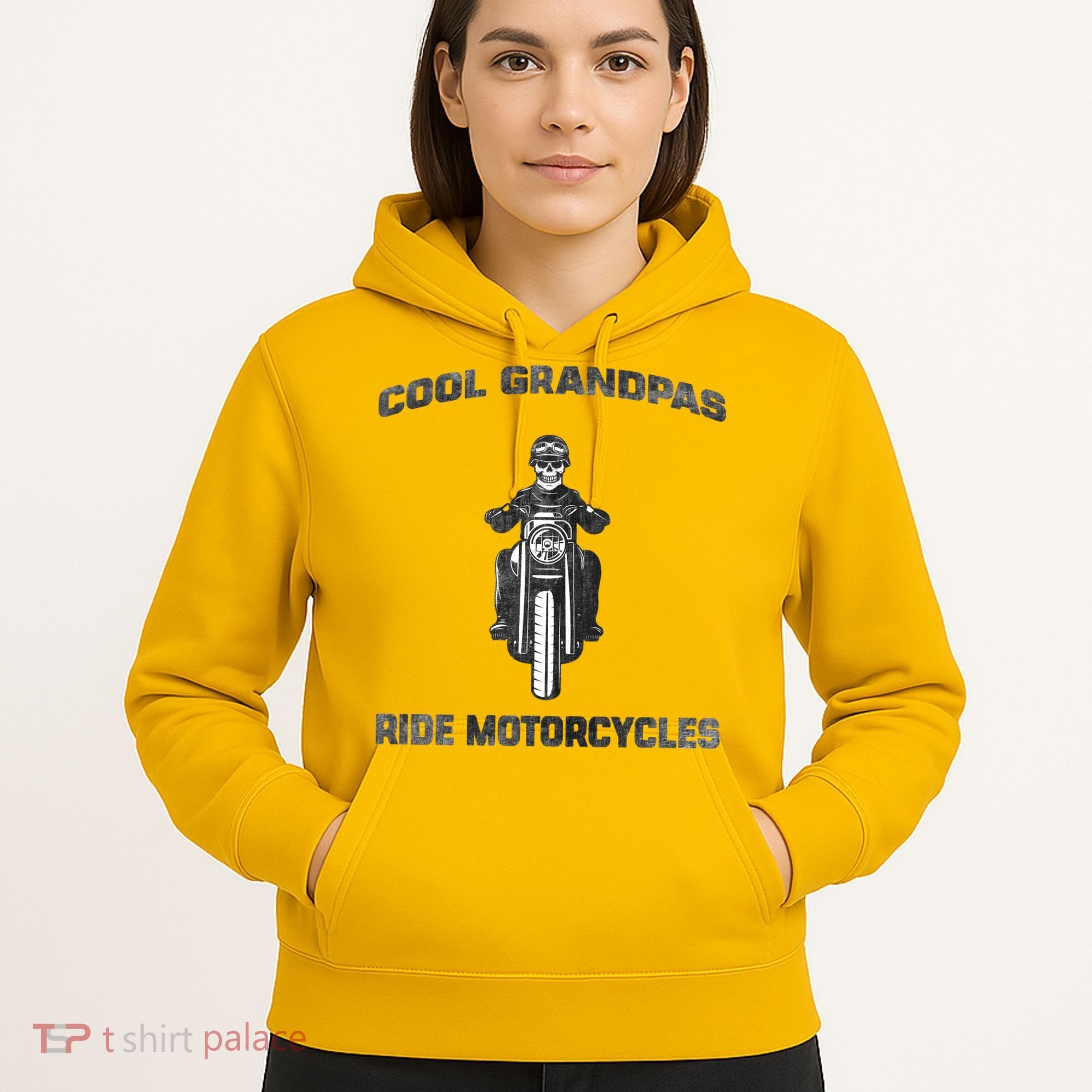Cool Grandpas Ride Motorcycles Hoodie