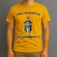 Cool Grandpas Ride Motorcycles T-Shirt thumb 3