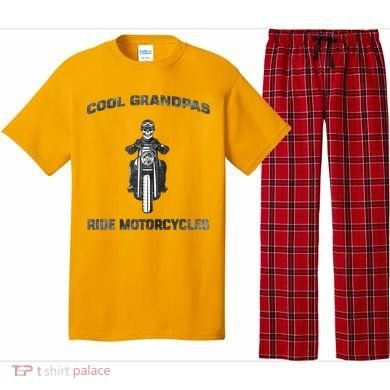 Cool Grandpas Ride Motorcycles Pajama Set