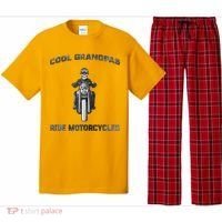 Cool Grandpas Ride Motorcycles Pajama Set thumb 0