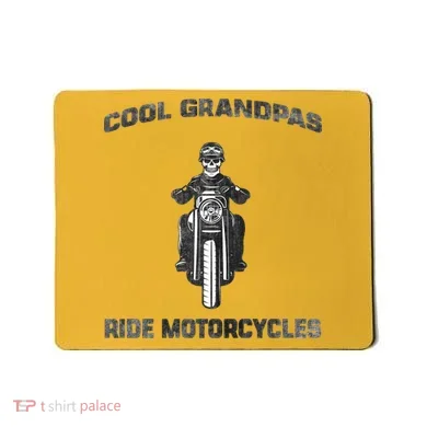 Cool Grandpas Ride Motorcycles Mousepad