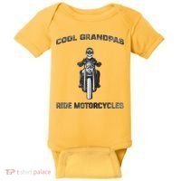 Cool Grandpas Ride Motorcycles Baby Bodysuit thumb 0