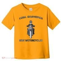 Cool Grandpas Ride Motorcycles Toddler T-Shirt thumb 0