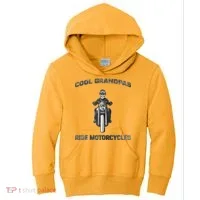 Cool Grandpas Ride Motorcycles Kids Hoodie thumb 0