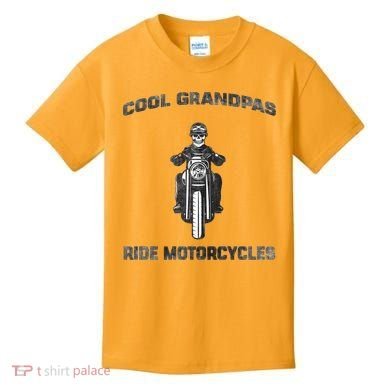 Cool Grandpas Ride Motorcycles Kids T-Shirt