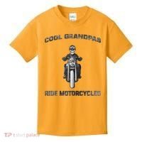 Cool Grandpas Ride Motorcycles Kids T-Shirt thumb 0