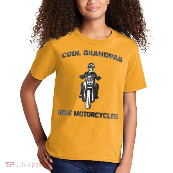 Cool Grandpas Ride Motorcycles Kids T-Shirt