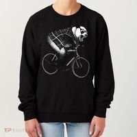 Cool Grey Style Hipster Panda Women's Sweatshirt thumb 0