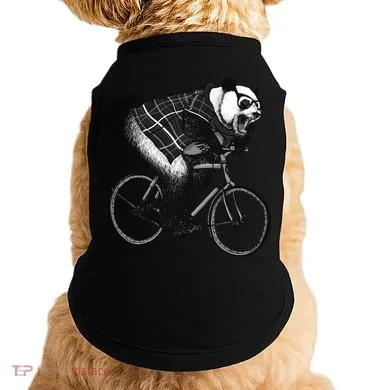 Cool Grey Style Hipster Panda Doggie Tank
