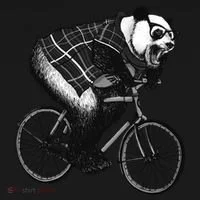 Cool Grey Style Hipster Panda Doggie Tank thumb 4