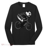 Cool Grey Style Hipster Panda Long Sleeve Shirt thumb 0