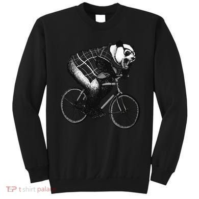 Cool Grey Style Hipster Panda Sweatshirt