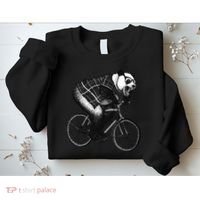 Cool Grey Style Hipster Panda Sweatshirt thumb 2