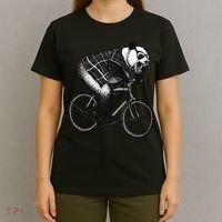 Cool Grey Style Hipster Panda T-Shirt thumb 4