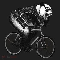 Cool Grey Style Hipster Panda Beanie thumb 2