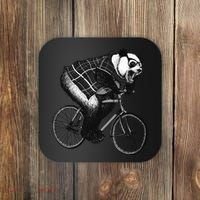 Cool Grey Style Hipster Panda Coaster thumb 0