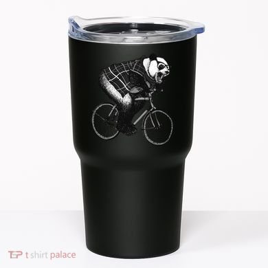 Cool Grey Style Hipster Panda Tumbler