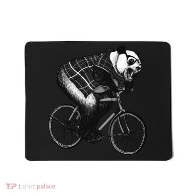 Cool Grey Style Hipster Panda Mousepad