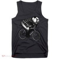 Cool Grey Style Hipster Panda Tank Top thumb 0