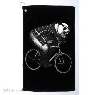 Cool Grey Style Hipster Panda Golf Towel