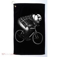Cool Grey Style Hipster Panda Golf Towel thumb 0