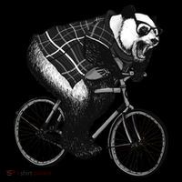 Cool Grey Style Hipster Panda Women's T-Shirt thumb 6