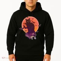 Cool Halloween Black Cat Moon Hoodie thumb 2