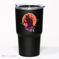 Cool Halloween Black Cat Moon Tumbler thumb 0