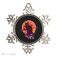 Cool Halloween Black Cat Moon Ornament thumb 0