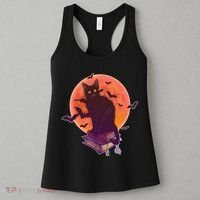 Cool Halloween Black Cat Moon Women's Tank Top thumb 3
