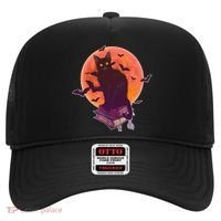 Cool Halloween Black Cat Moon Hat thumb 0
