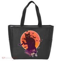Cool Halloween Black Cat Moon Tote Bag thumb 0